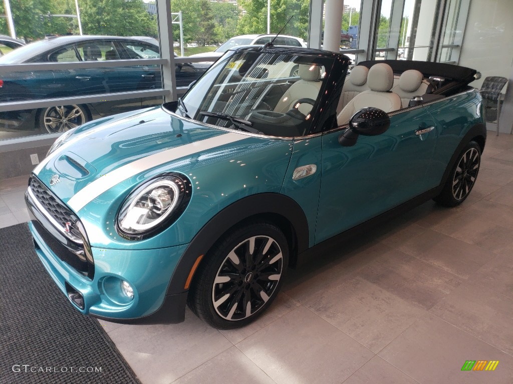 Caribbean Aqua 2019 Mini Convertible Cooper S Exterior Photo #127622047