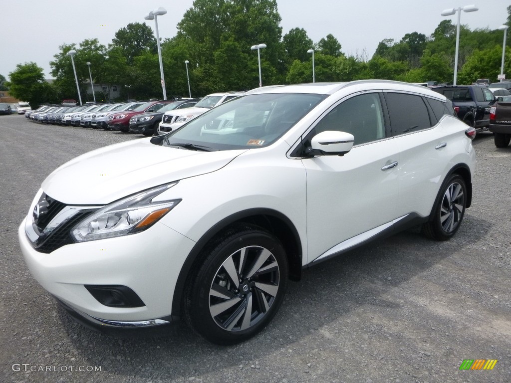 2018 Murano Platinum AWD - Pearl White / Graphite photo #8