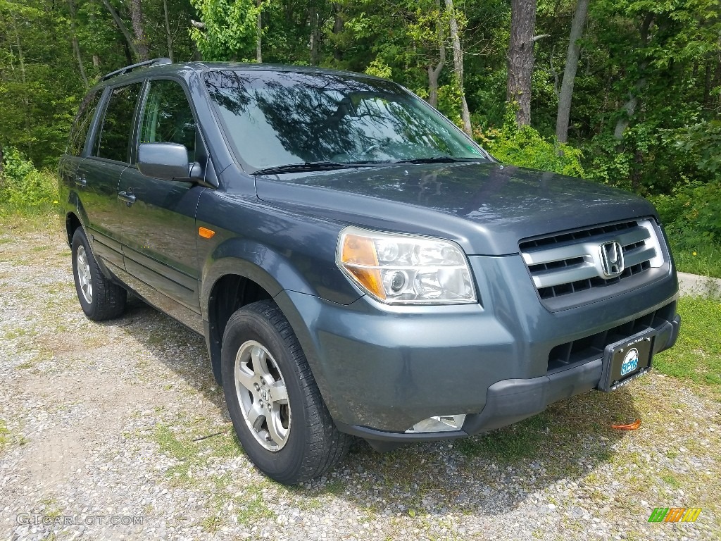2006 Pilot EX 4WD - Steel Blue Metallic / Gray photo #7