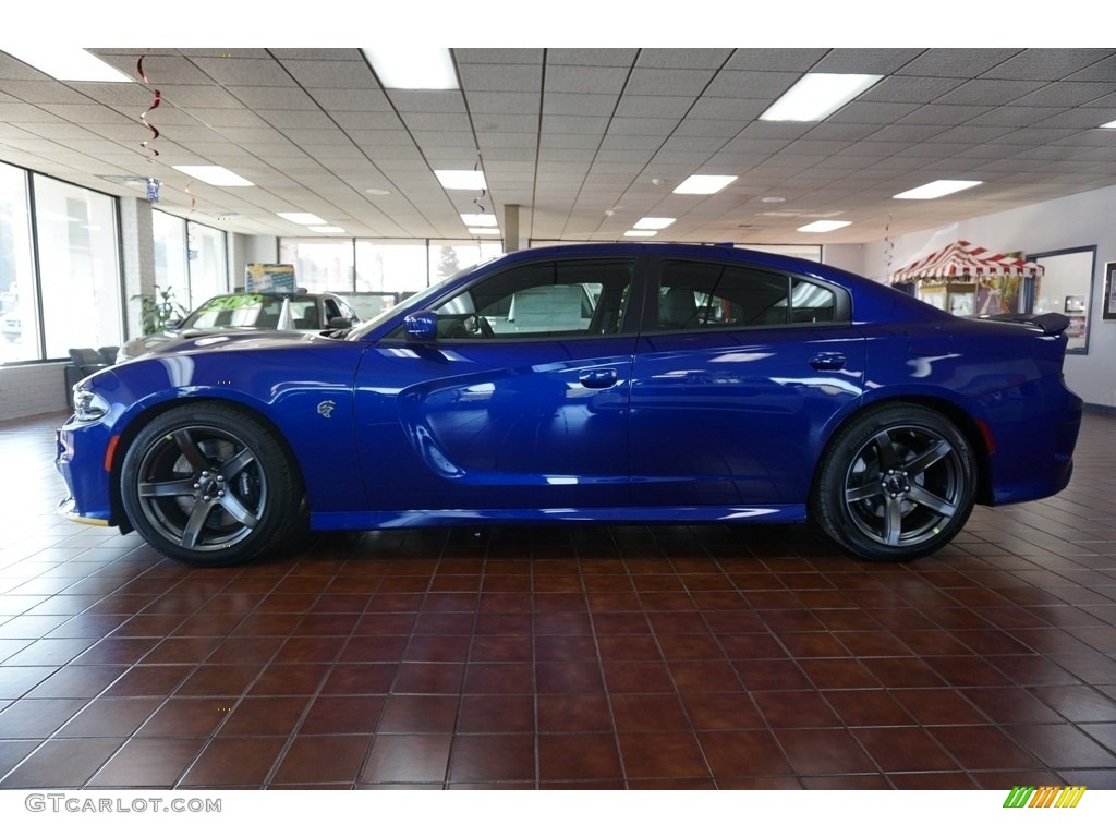 2018 Charger SRT Hellcat - IndiGo Blue / Black photo #4