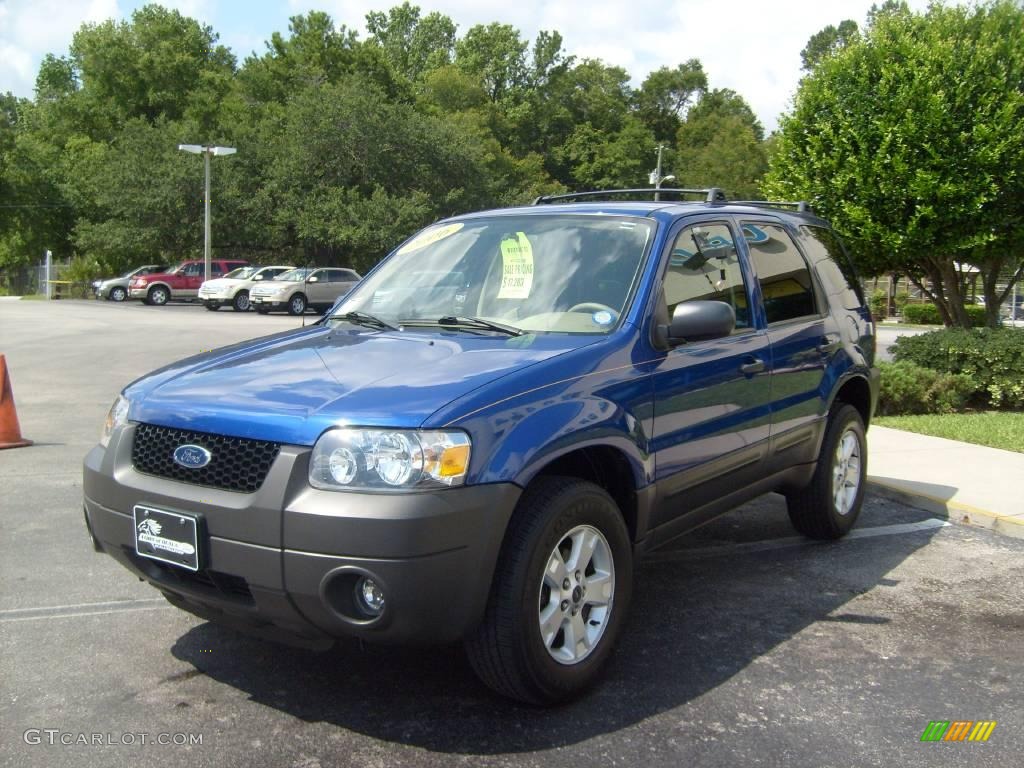 2006 Escape XLT - Sonic Blue Metallic / Medium/Dark Pebble photo #7