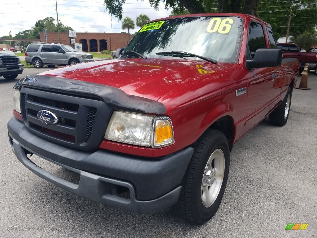 2006 Ranger XLT SuperCab - Redfire Metallic / Medium Dark Flint photo #7