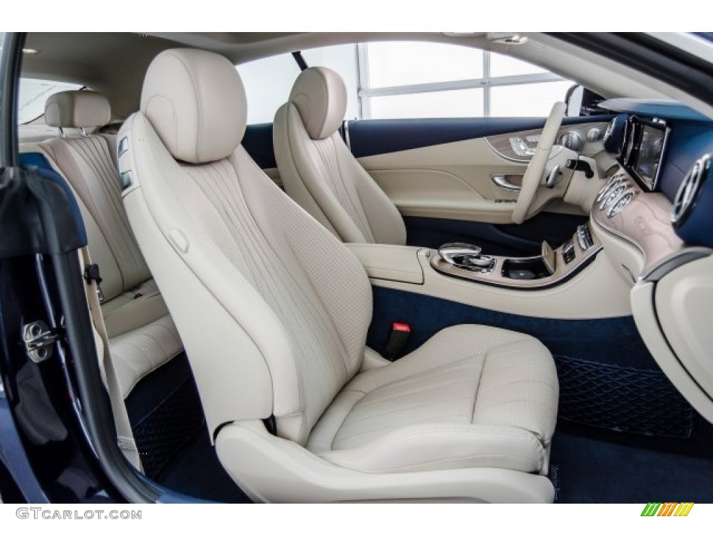 2018 E 400 Coupe - Lunar Blue Metallic / Macchiato Beige/Yacht Blue photo #2