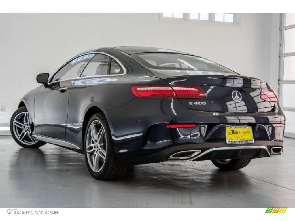 2018 E 400 Coupe - Lunar Blue Metallic / Macchiato Beige/Yacht Blue photo #3