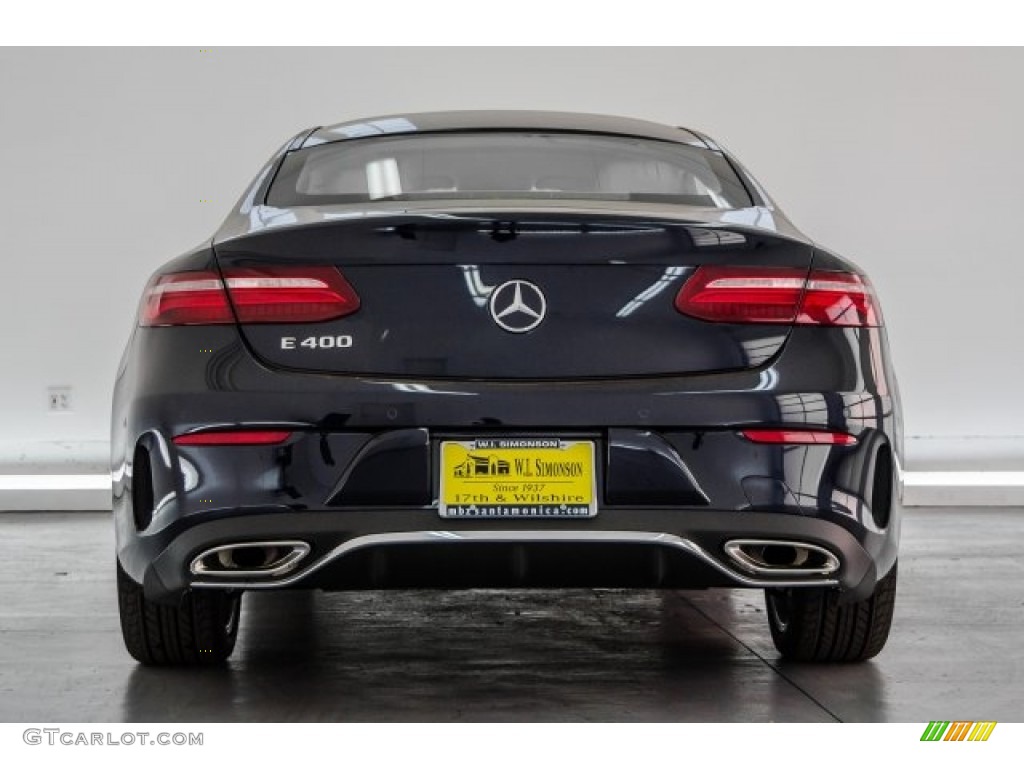 2018 E 400 Coupe - Lunar Blue Metallic / Macchiato Beige/Yacht Blue photo #4
