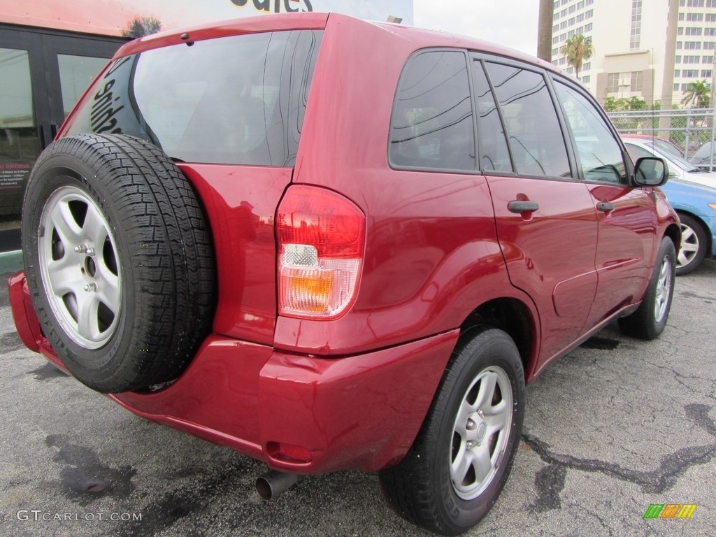 2003 RAV4  - Impulse Red / Gray photo #8