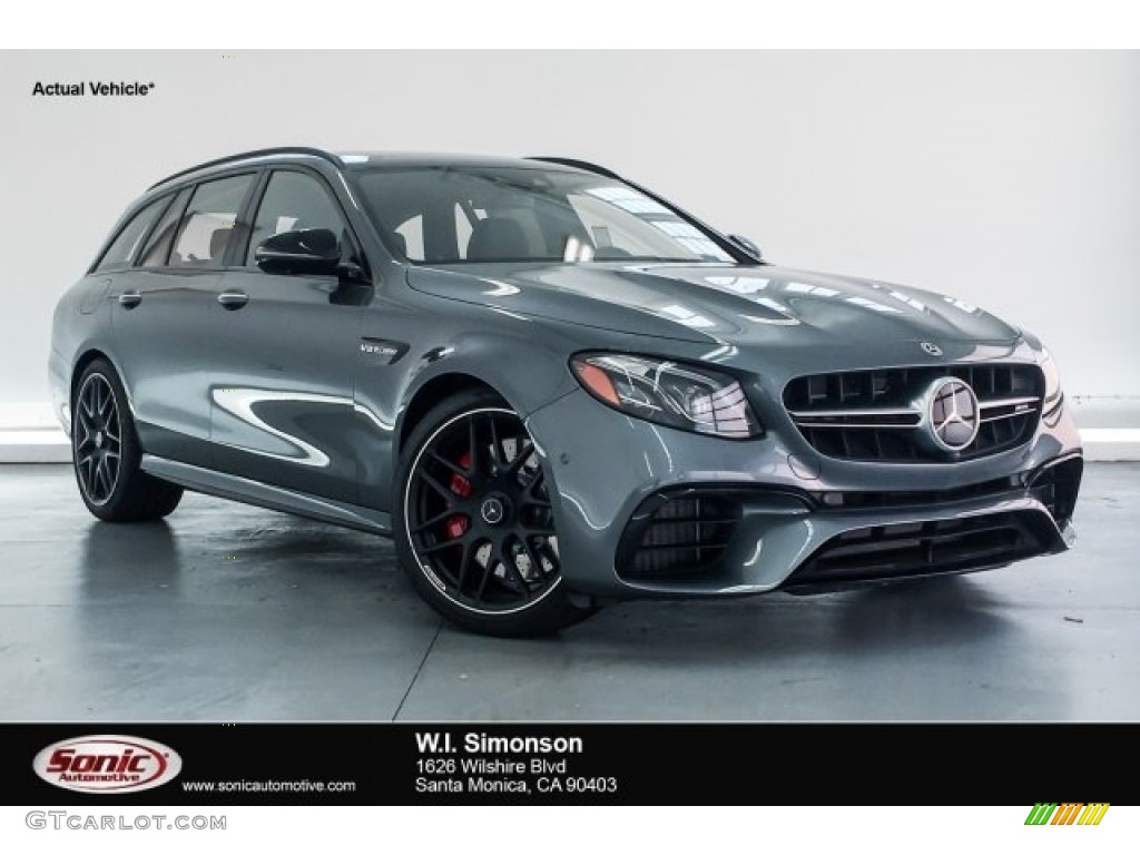 2018 E AMG 63 S 4Matic Wagon - Selenite Grey Metallic / Black photo #1