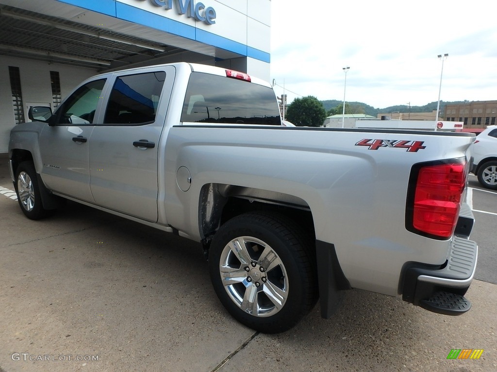 2018 Silverado 1500 Custom Crew Cab 4x4 - Silver Ice Metallic / Dark Ash/Jet Black photo #5