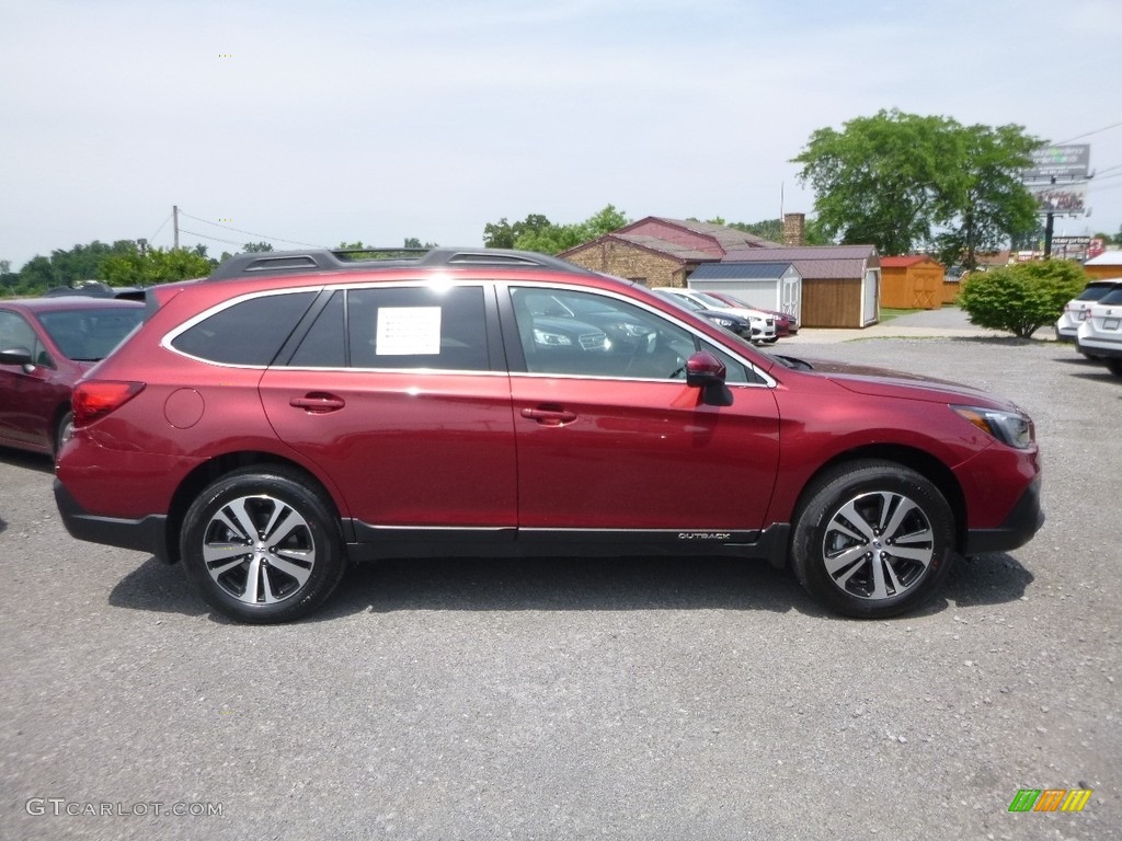 2018 Outback 2.5i Limited - Crimson Red Pearl / Ivory photo #3