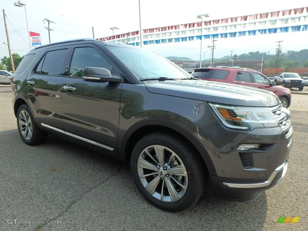 2018 Explorer Limited 4WD - Magnetic Metallic / Ebony Black photo #9