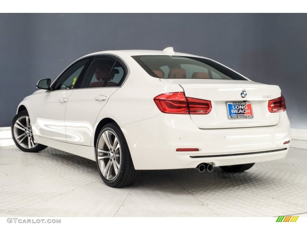 2018 3 Series 330i Sedan - Alpine White / Coral Red photo #10