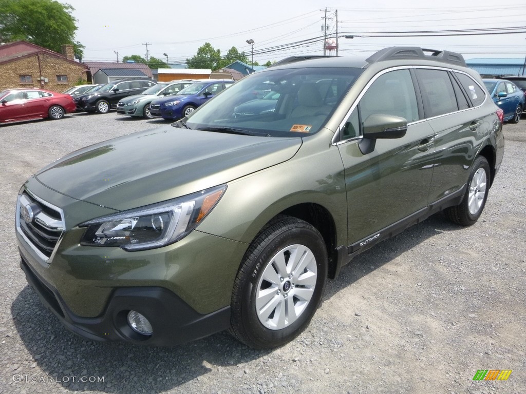 2018 Outback 2.5i Premium - Wilderness Green Metallic / Ivory photo #8