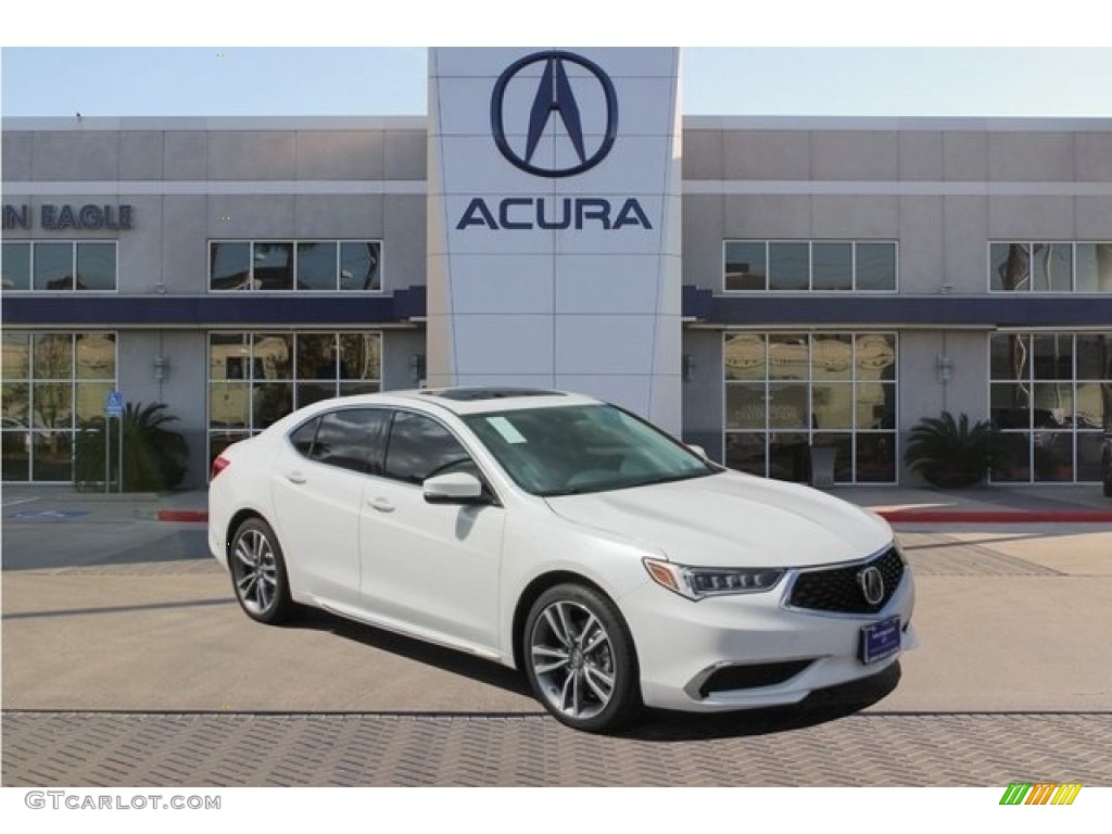 2019 TLX V6 Sedan - Platinum White Pearl / Espresso photo #1