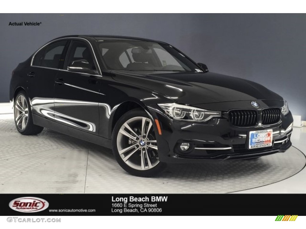 2018 3 Series 330i Sedan - Jet Black / Black photo #1