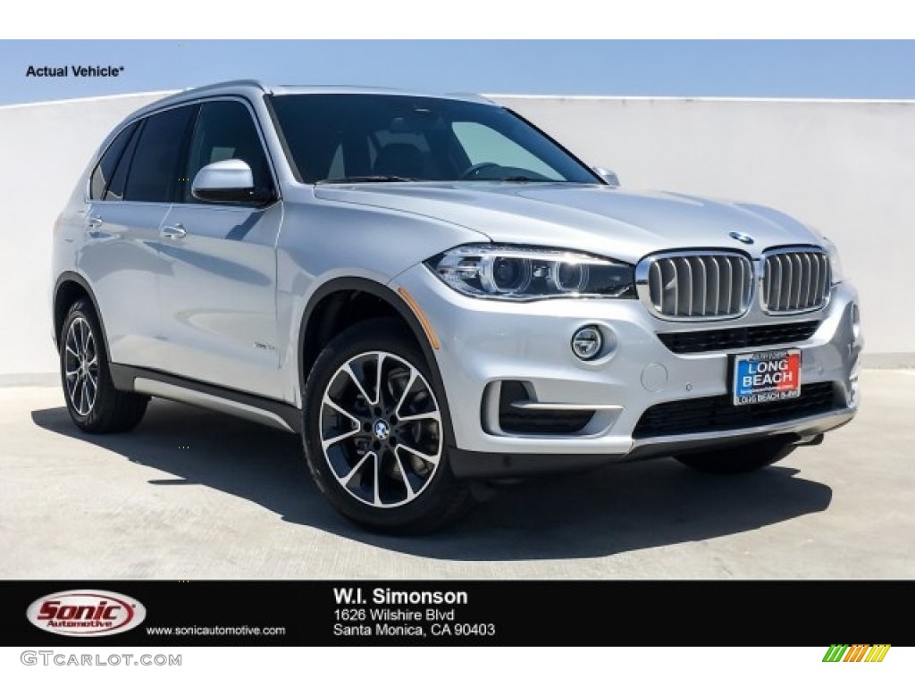 2018 X5 xDrive35i - Glacier Silver Metallic / Black photo #1