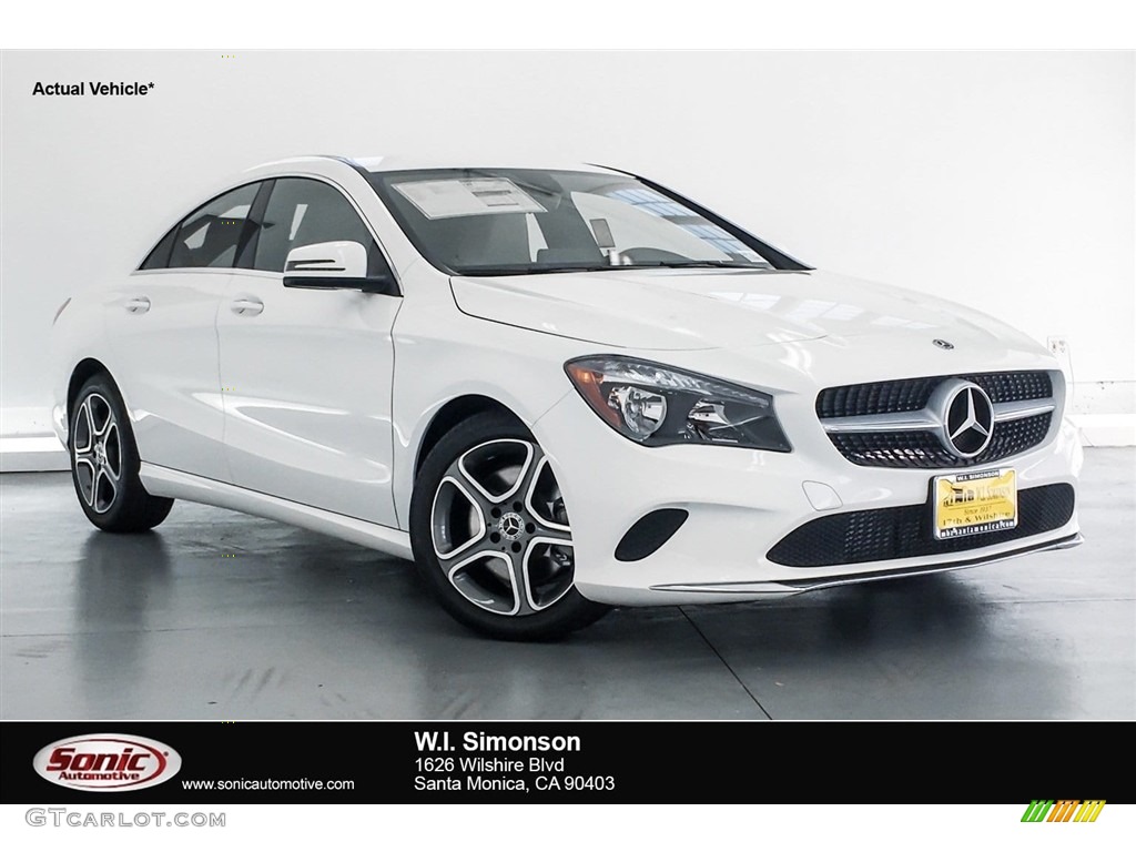 2018 CLA 250 Coupe - Polar White / Crystal Grey photo #1