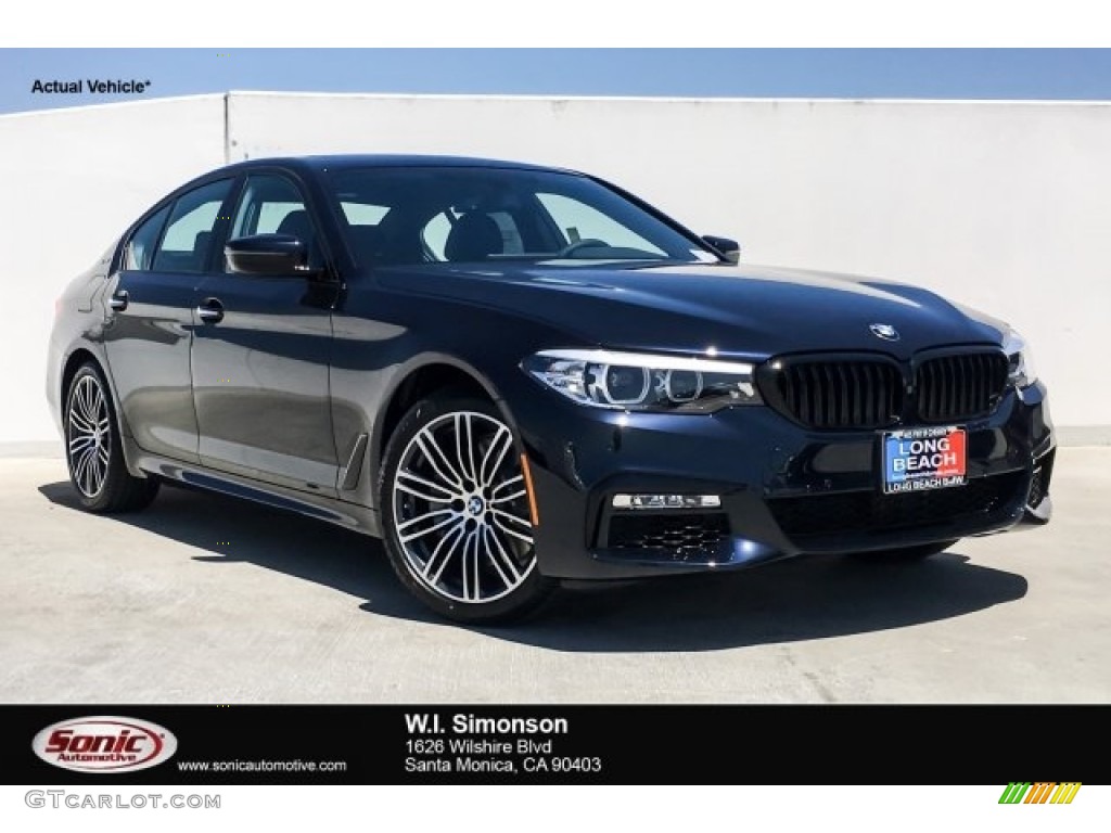 2018 5 Series 530e iPerfomance Sedan - Carbon Black Metallic / Black photo #1