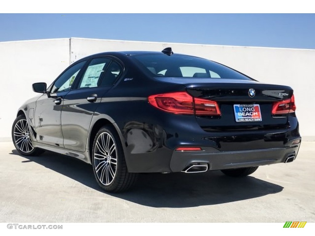 2018 5 Series 530e iPerfomance Sedan - Carbon Black Metallic / Black photo #3