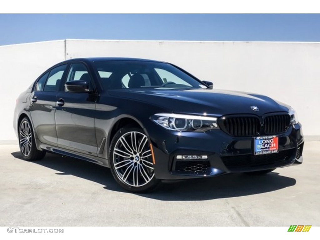 2018 5 Series 530e iPerfomance Sedan - Carbon Black Metallic / Black photo #12