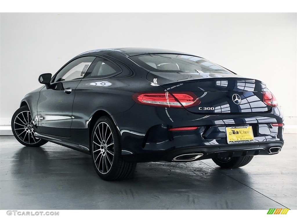 2018 C 300 Coupe - Lunar Blue Metallic / Crystal Grey/Black photo #3