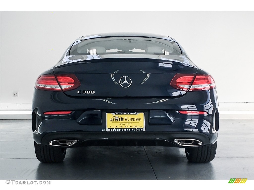 2018 C 300 Coupe - Lunar Blue Metallic / Crystal Grey/Black photo #4