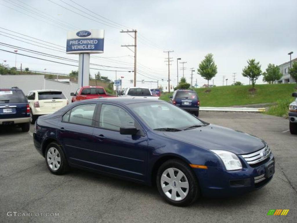 2007 Fusion S - Dark Blue Pearl Metallic / Light Stone photo #1