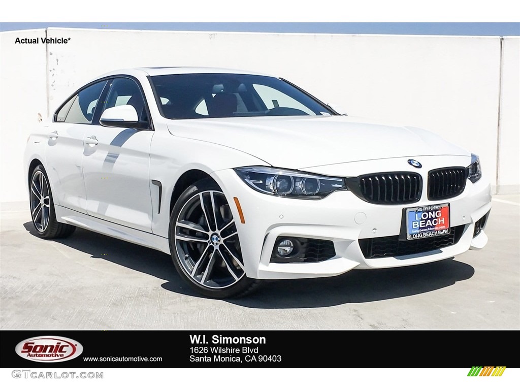 2019 4 Series 440i Gran Coupe - Alpine White / Coral Red photo #1