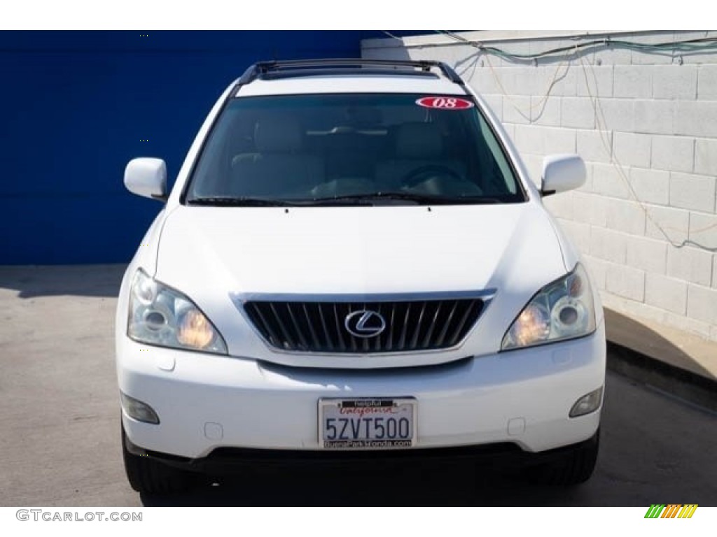 2008 RX 350 - Crystal White / Light Gray photo #7
