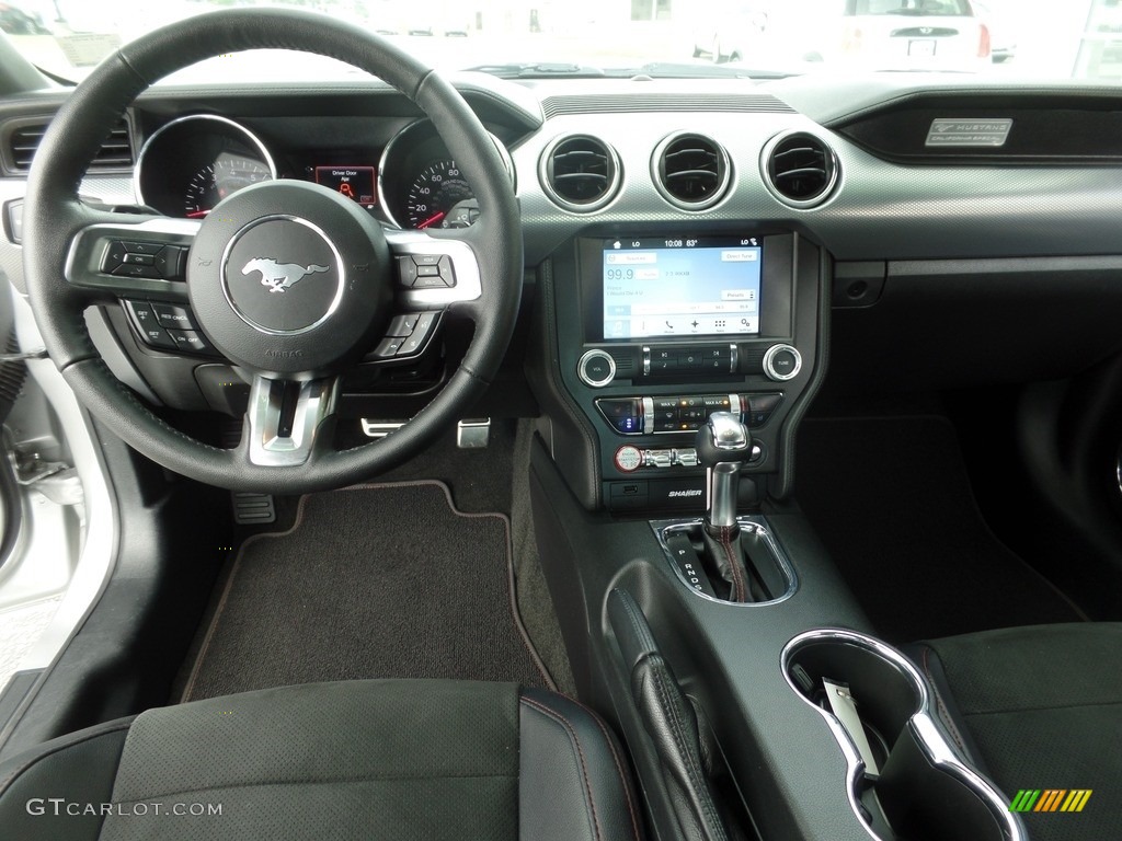 2017 Mustang GT California Speical Coupe - Ingot Silver / California Special Ebony Leather/Miko Suede photo #15