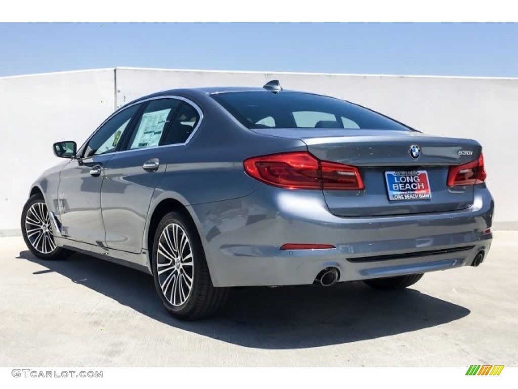 2018 5 Series 530i Sedan - Bluestone Metallic / Black photo #3