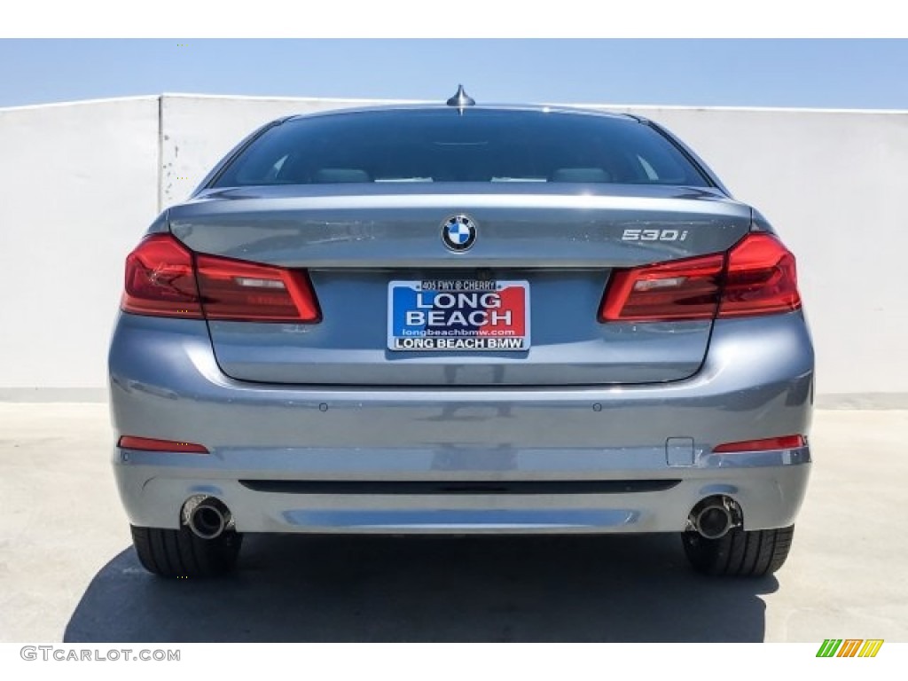 2018 5 Series 530i Sedan - Bluestone Metallic / Black photo #4
