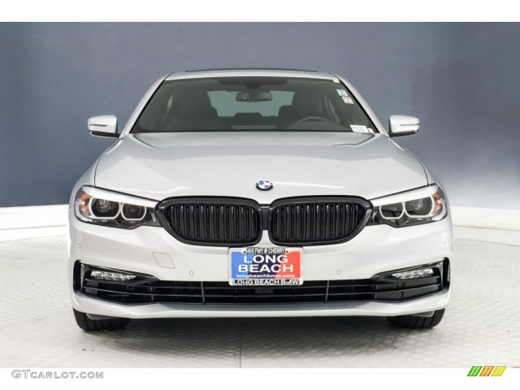 2018 5 Series 530i Sedan - Glacier Silver Metallic / Black photo #2