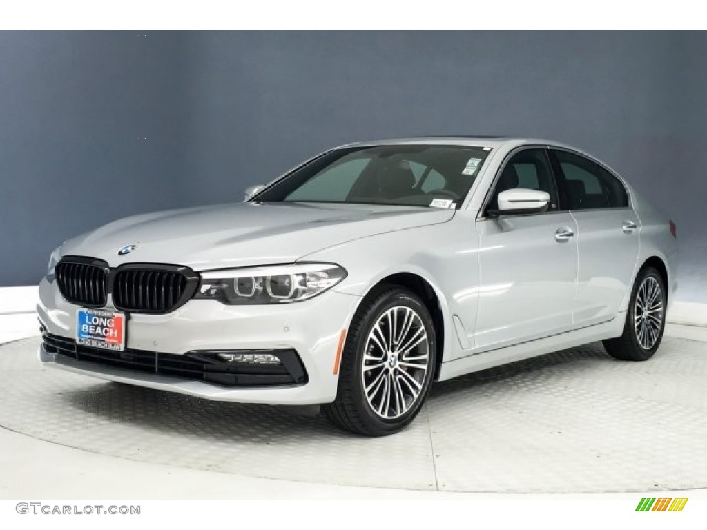 2018 5 Series 530i Sedan - Glacier Silver Metallic / Black photo #13