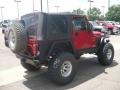 2000 Flame Red Jeep Wrangler Sport 4x4  photo #4