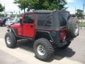 2000 Flame Red Jeep Wrangler Sport 4x4  photo #6