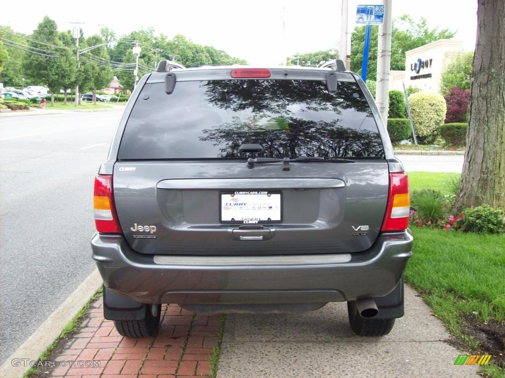 2002 Grand Cherokee Overland 4x4 - Graphite Metallic / Dark Slate Gray/Light Slate Gray photo #6