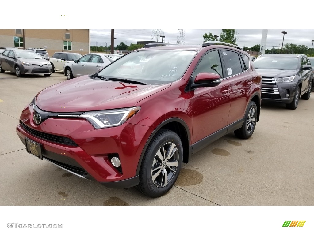 2018 RAV4 XLE - Ruby Flare Pearl / Black photo #1