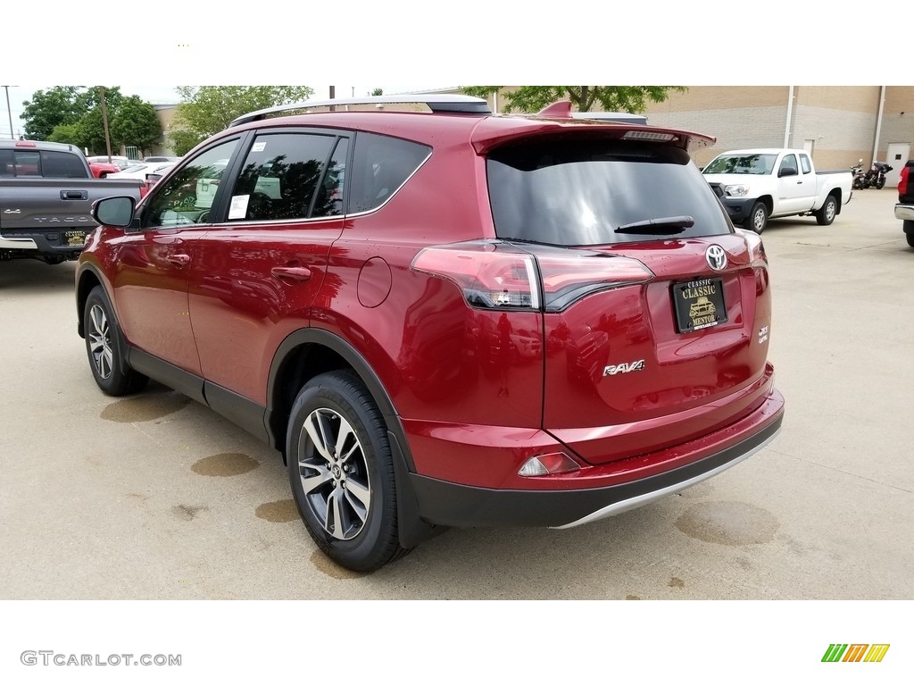 2018 RAV4 XLE - Ruby Flare Pearl / Black photo #2