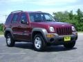 2003 Dark Garnet Red Pearl Jeep Liberty Sport 4x4  photo #9