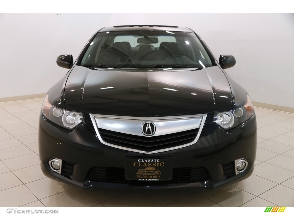 2012 TSX Technology Sedan - Crystal Black Pearl / Ebony photo #2