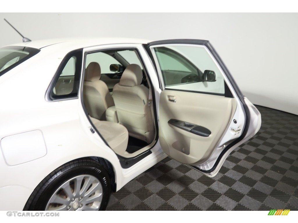2011 Impreza 2.5i Premium Sedan - Satin White Pearl / Ivory photo #27