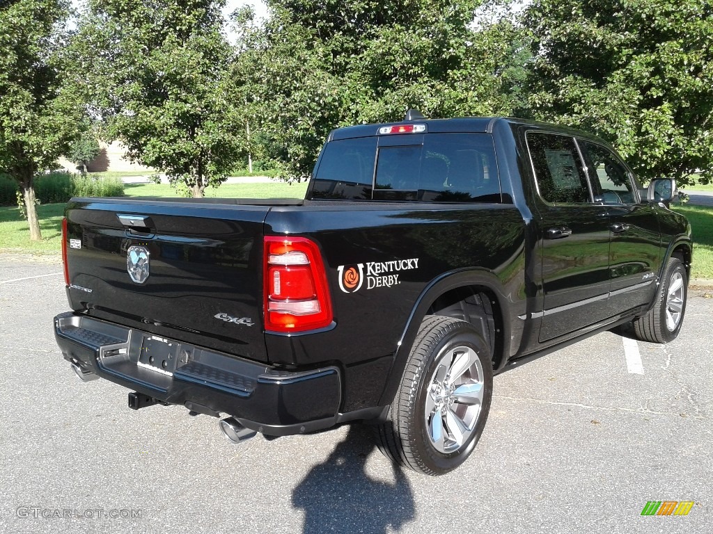 2019 1500 Limited Crew Cab 4x4 - Diamond Black Crystal Pearl / Black photo #6