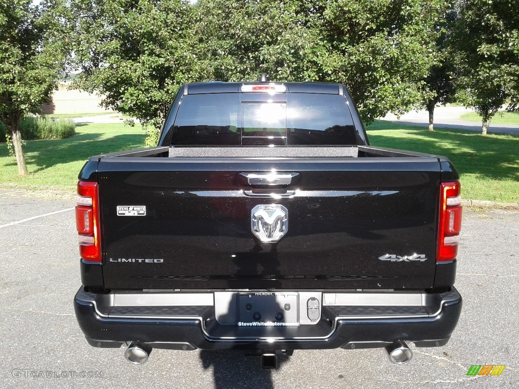 2019 1500 Limited Crew Cab 4x4 - Diamond Black Crystal Pearl / Black photo #7