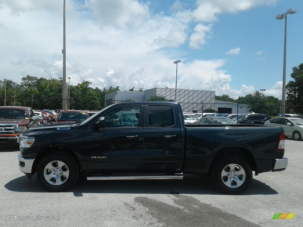 2019 1500 Big Horn Quad Cab - Maximum Steel Metallic / Black/Diesel Gray photo #2
