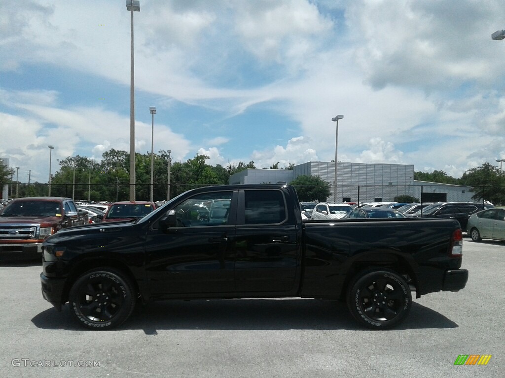 2019 1500 Big Horn Quad Cab - Diamond Black Crystal Pearl / Black/Diesel Gray photo #2