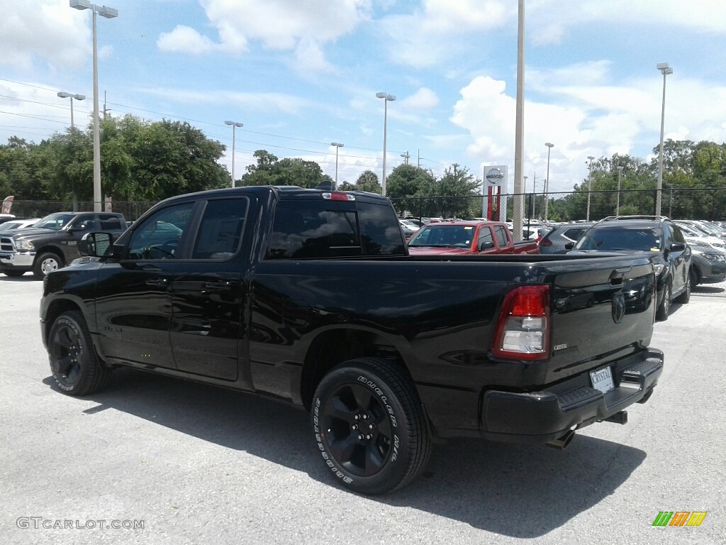 2019 1500 Big Horn Quad Cab - Diamond Black Crystal Pearl / Black/Diesel Gray photo #3