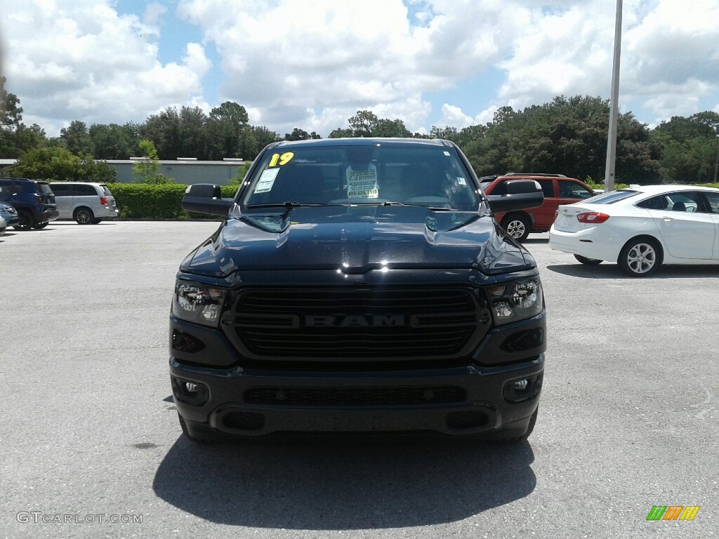 2019 1500 Big Horn Quad Cab - Diamond Black Crystal Pearl / Black/Diesel Gray photo #8