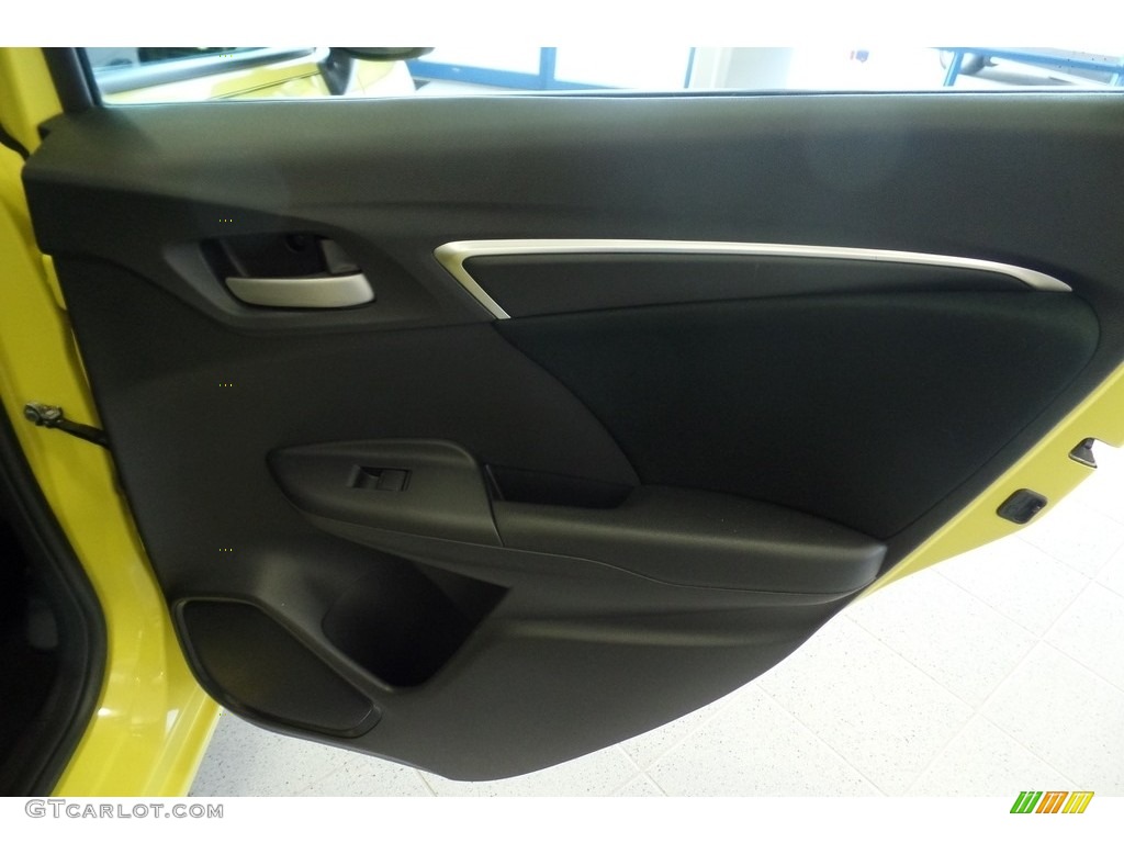 2015 Fit LX - Mystic Yellow Pearl / Black photo #16