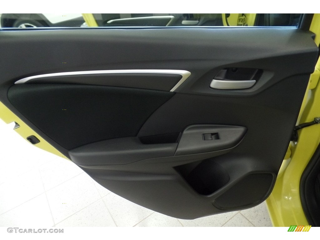 2015 Fit LX - Mystic Yellow Pearl / Black photo #24