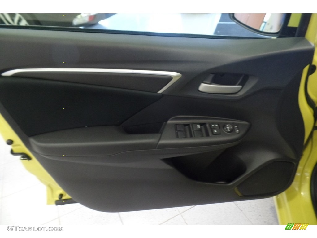 2015 Fit LX - Mystic Yellow Pearl / Black photo #29